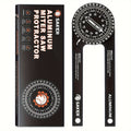 7-Inch Saker Protractor Master - Large Aluminum Angle Finder with High-Precision Laser Technology for Inside and Outside Miter Angles - Ideal for Carpenters, Plumbers, and All Building Trades, Durable Black Finish