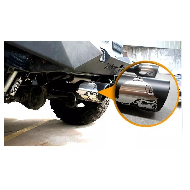 For Wrangler Jeep JK 2007-2017 Exhaust Pipe Muffler System Matte Black Car Auto Parts 2 4doors