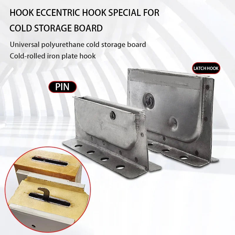 High Quality Galvanized Eccentric Hook Cold Room Sandwich Panel Connector for Metal Building Materials for Infrared Radiation