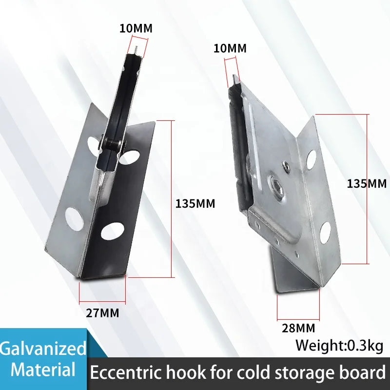 High Quality Galvanized Eccentric Hook Cold Room Sandwich Panel Connector for Metal Building Materials for Infrared Radiation