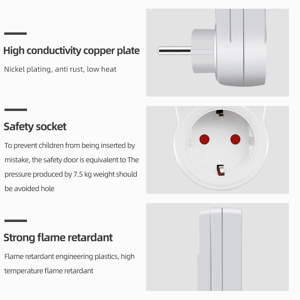 Electronic Digital Timer Switch EU Programmable Electronic Timing Socket EU Plug Outlet Kitchen Appliance Time Control Day/Hour