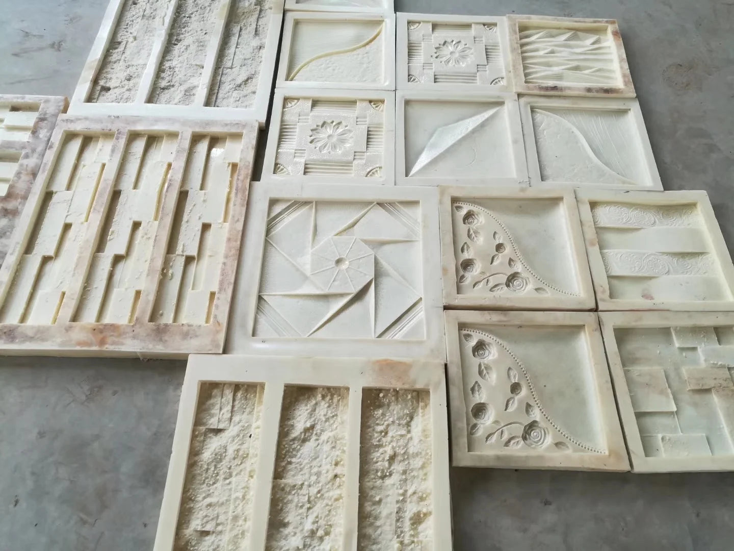 Wall 3D Decoration Silicone Stone Brick Paving Building Materials Mold Artificial Polyurethane Stone Mold
