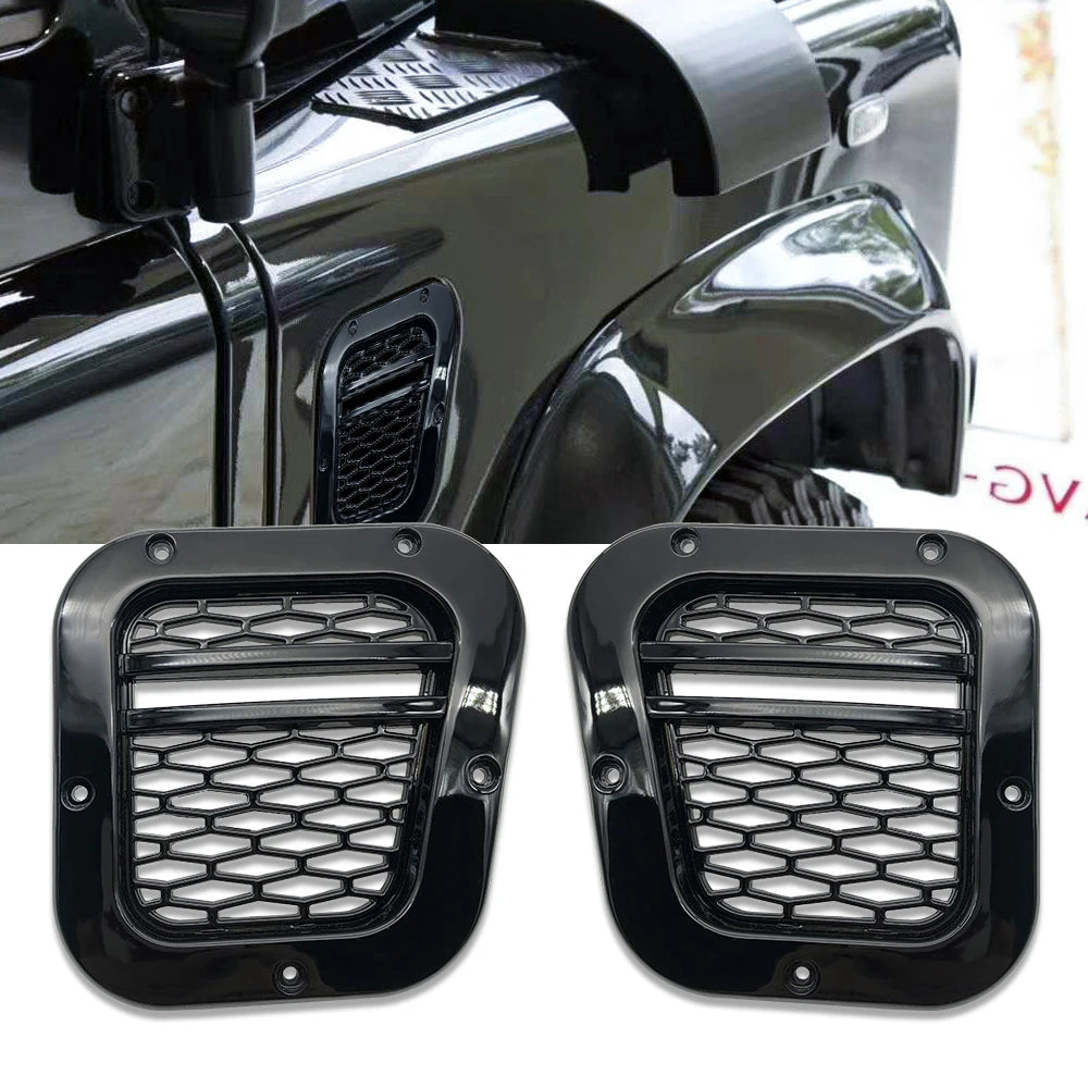 2x for Land rover defend parts Side Vent Grille Tuning Car auto parts tuning air side vents Grille