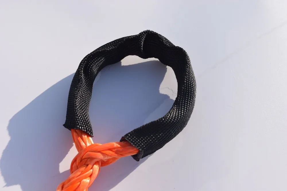 3/8" * 50ft  Synthetic Winch Rope Extension,10mm ATV Winch Cable, Synthetic Rope,Towing Rope for Offroad Auto Parts