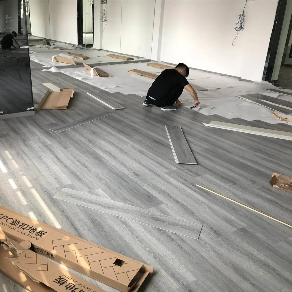 SPC Wooden Floor Smooth Vinyl More Styles Indoor Outdoor PVC High Quality Waterproof Spc Flooring