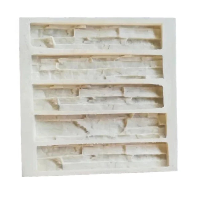 Wall 3D Decoration Silicone Stone Brick Paving Building Materials Mold Artificial Polyurethane Stone Mold