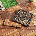 Solid Wood Flooring Balcony Bathroom Courtyard DIY Garden Terrace Outdoor Splicing Flooring Waterproof And Anti Slip Floor Mat