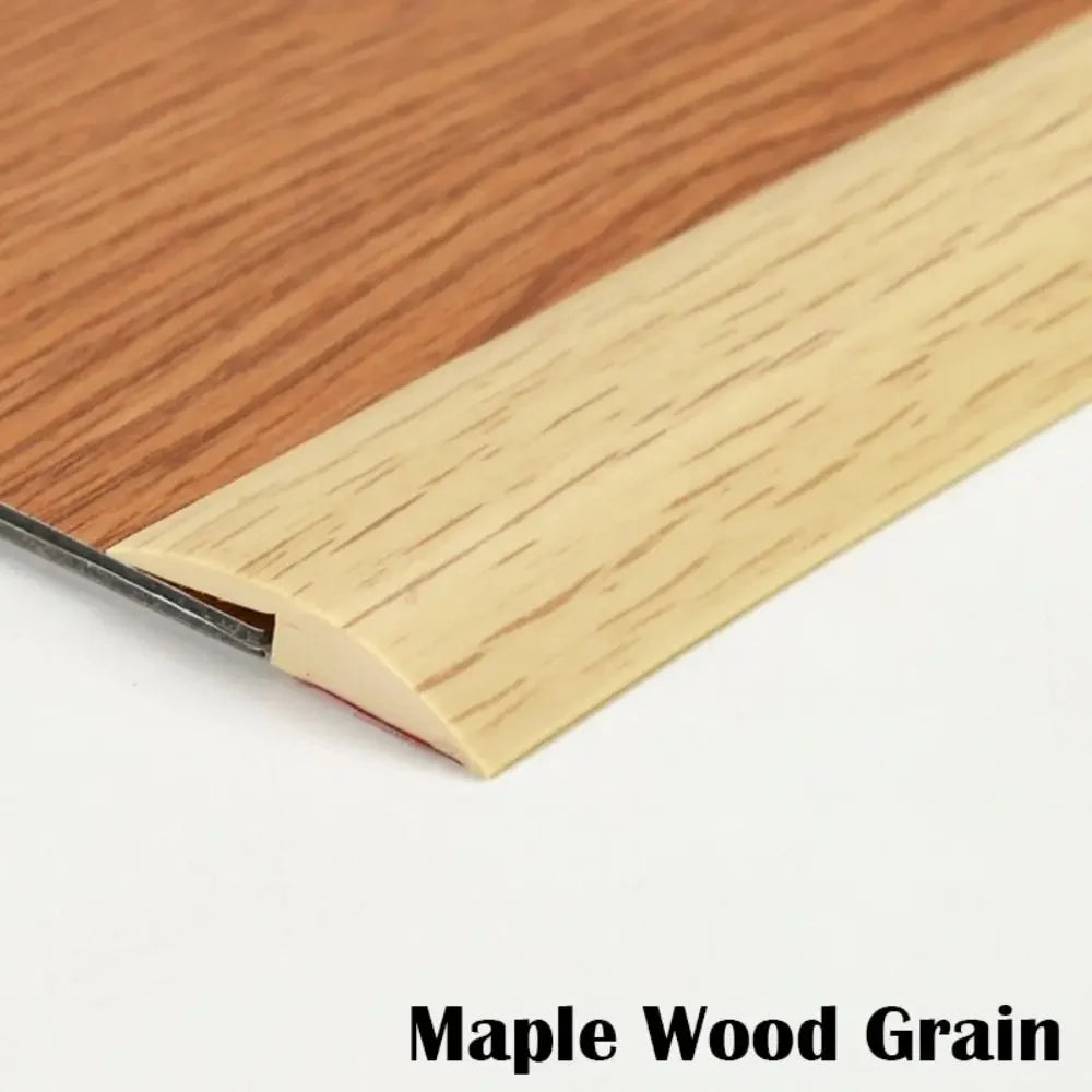 1PC 1m/39.37in Self-Adhesive Floor Transition Strip, Flexible Wood Grain Design Edging for Carpet, Laminate&Floors, Threshold