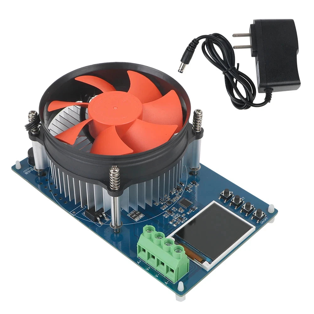 Electronic Load 4-wire Lithium Battery Tester Digital Analyzer US Plug Battery Tools Adjustable Testing Module 150W 20A DC
