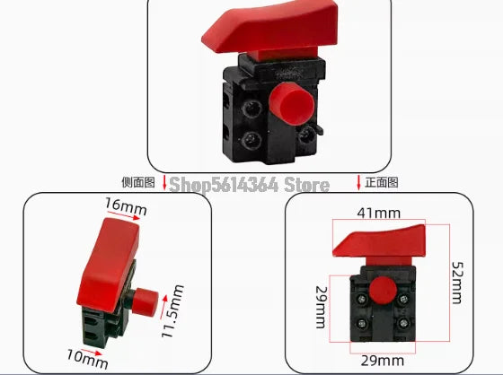 Electric Planer Switch - Portable Electric Planer Switch with Safety Lock and Insurance for Electric Circular Saw
