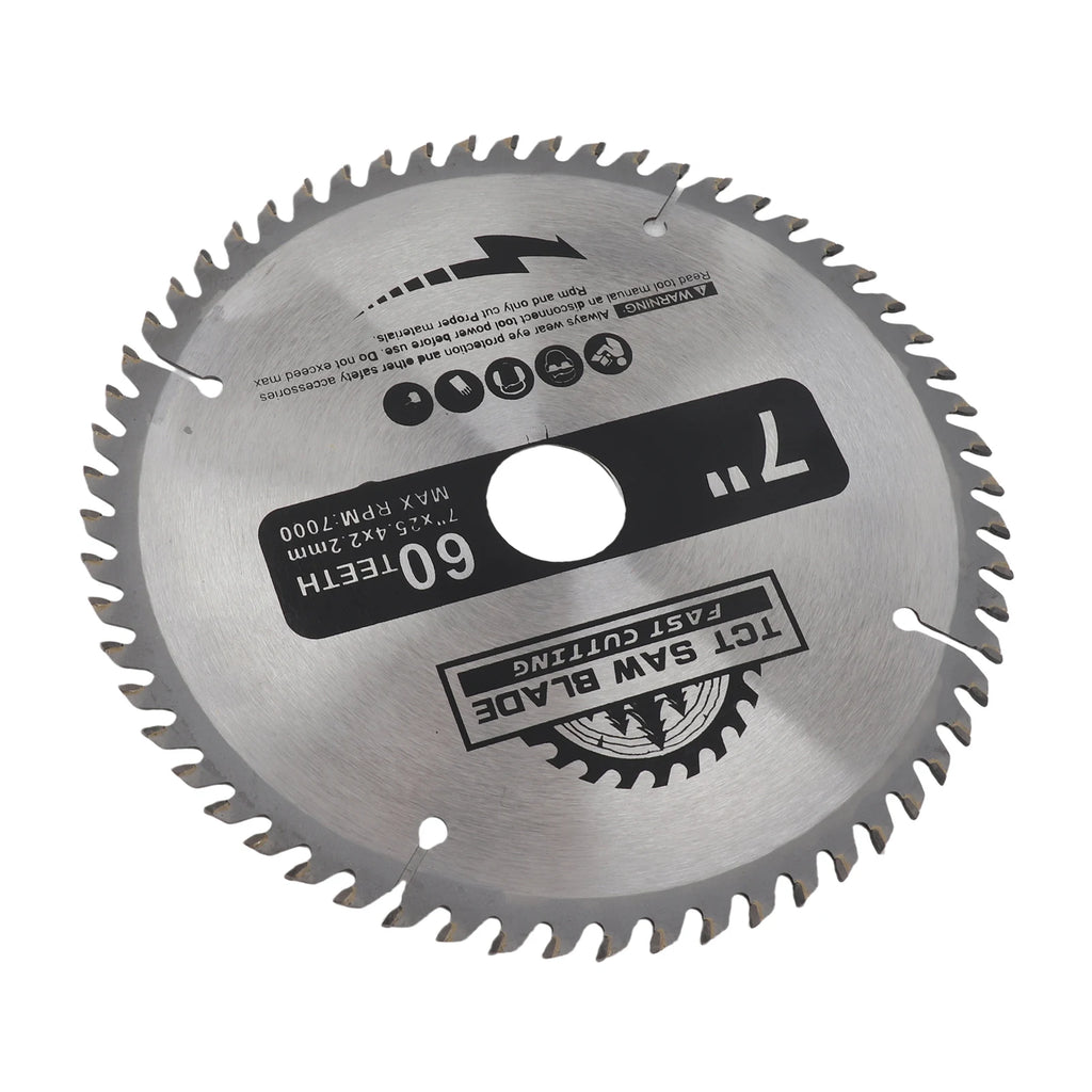 Saw Blade 7”180mm 60 Teeth Carbide Circular Saw Blade Cutting Disc for Wood Plastic
