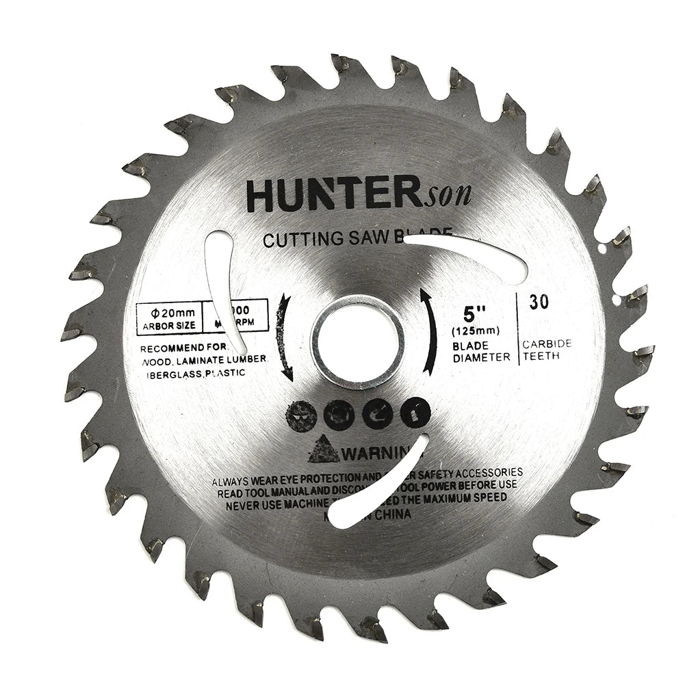 5 Inch Saw Blade 125mm Circular Saw Blade Wood Cutting Disc For Woodworking 30Teeth 20mm Bore Easy To Use And Long Life
