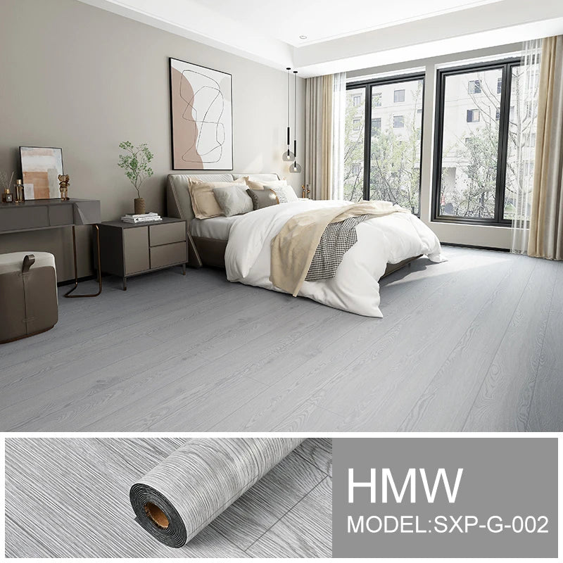 40CM Self-adhesive Waterproof Non-slip Wood Grain Floor Sticker for Living Room Bedroom Modern Style Home Decorate Wall Stickers
