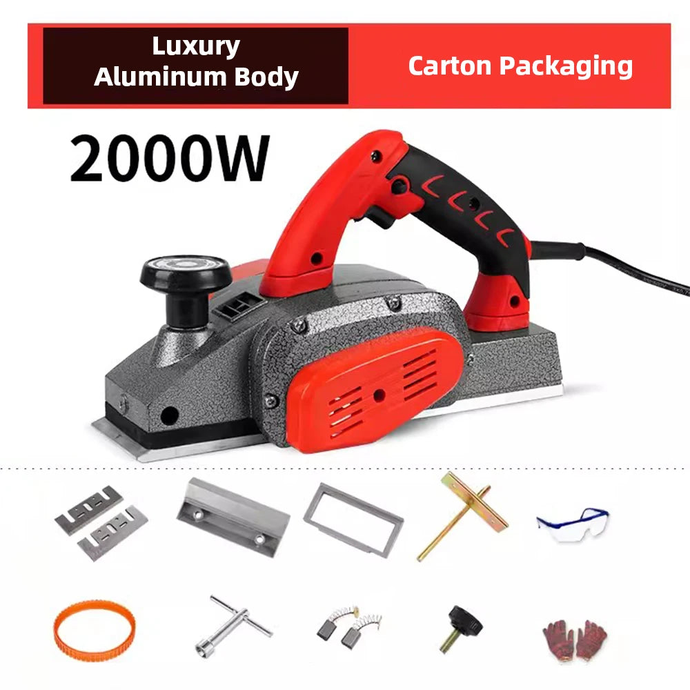 220V Multifunctional Electric Planer Woodworking Portable Desktop Electric Planer Home Woodworking Table Planer Press Planer