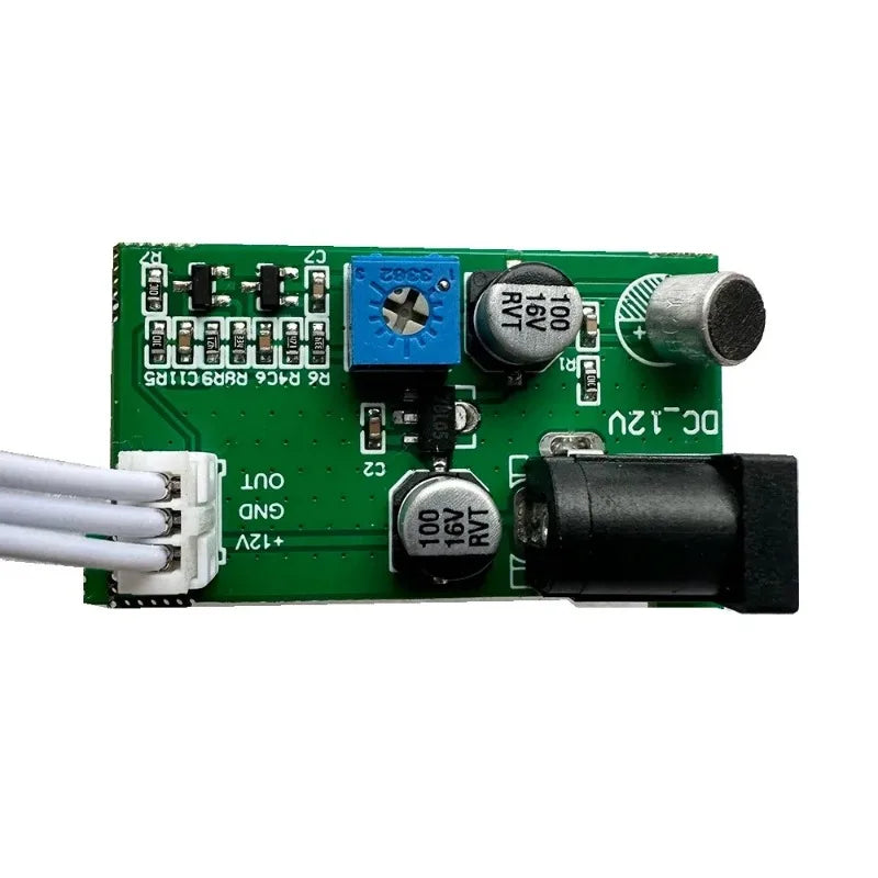 E-Electronic  LED Sound-controlled Music Spectrum Display with Ambient Light Pickup and Atmospheric Rhythm