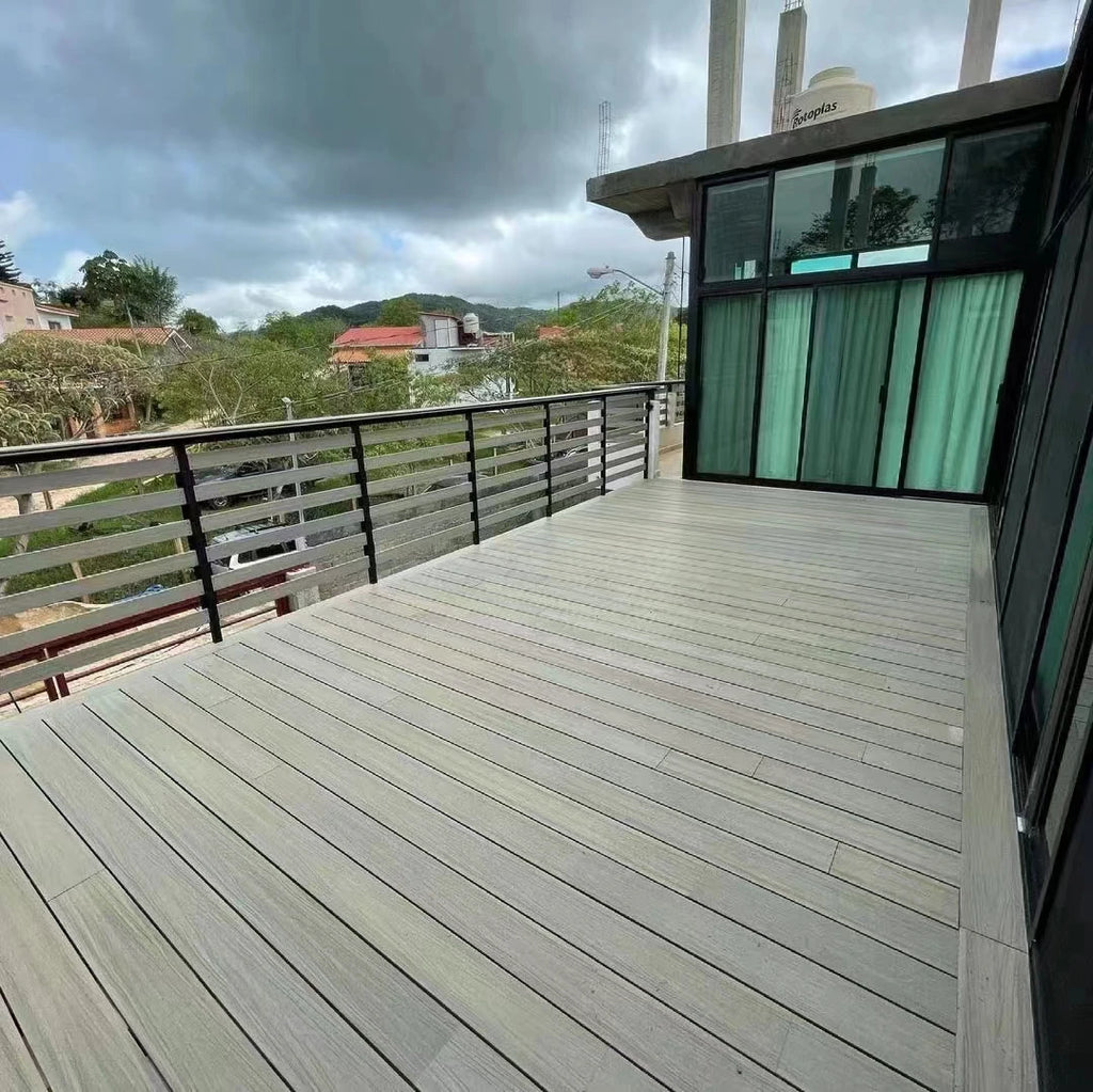 Wood Plastic Composite Wpc Decking Deck Flooring Outdoor for Decorate Exterior