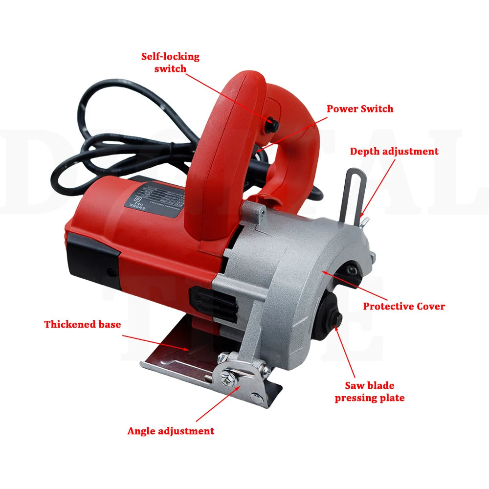 4900W Electric Circular Saw Multifunctional Cutting Machine Handheld Circular Saws Tiles Wood Metal Stone Slotting Chainsaw