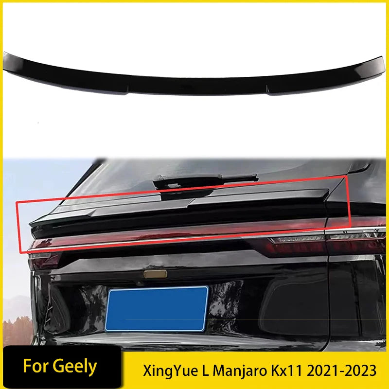 Rear Middle Spoiler for Geely XingYue L Manjaro Kx11 2021-2023 Rear Wing of Trunk Tail Lip Center Wings Accessories Auto Parts