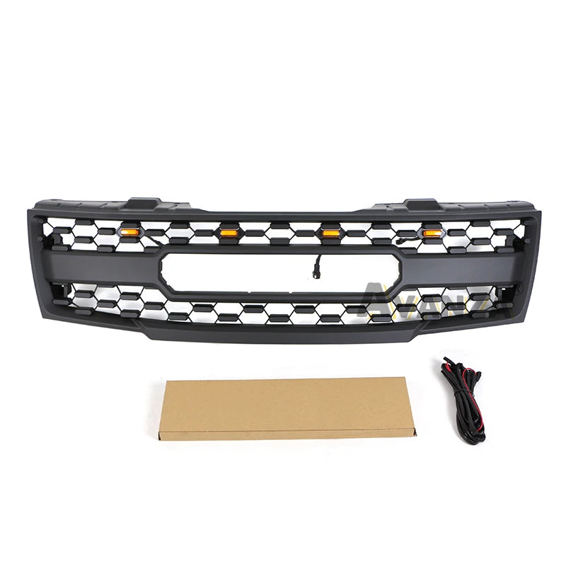 Front Grill With Led Lights Bumper Grille Modification Accessories Auto Parts Fits For 20052006 2007 2008 Nissan Frontier Grill