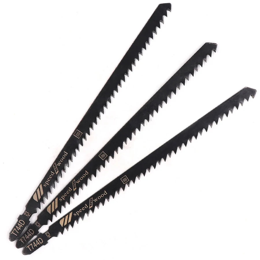 10 Pcs T744D 180mm Jigsaw Blades for Wood Cutting – Precision Curved & Straight Cuts for Wood, Plywood & MDF