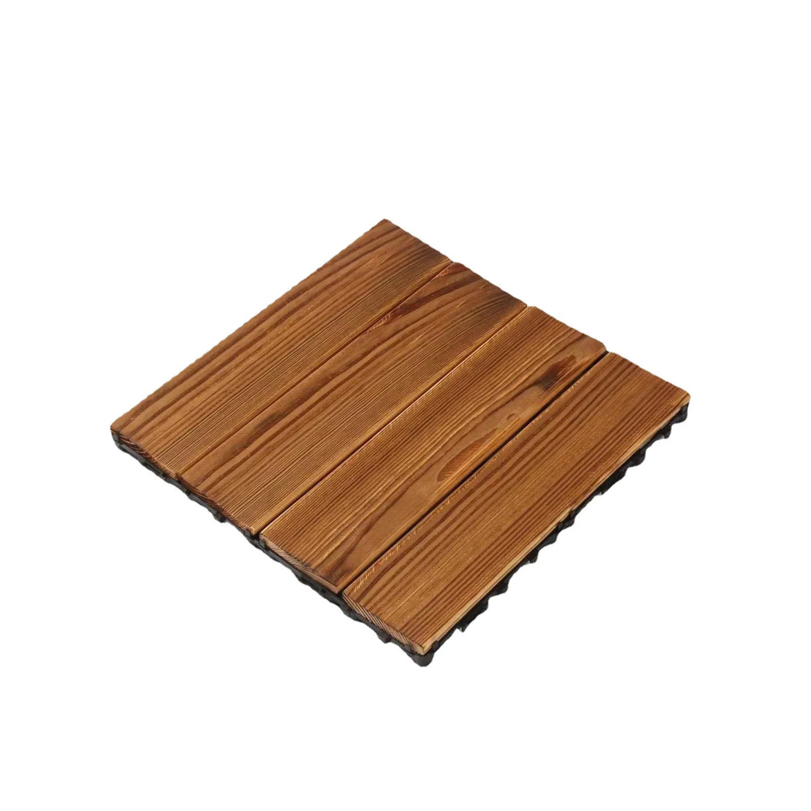 10PCS Wood Floor Blocks Corrosion Resistance Splicing Flooring Tiles for Outdoor Terrace Balcony Wood Floor Block Wood Flooring