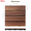 Outdoor carbonized wood flooring, anti corrosion wood flooring, balcony, household courtyard flooring, splicing waterproof solid