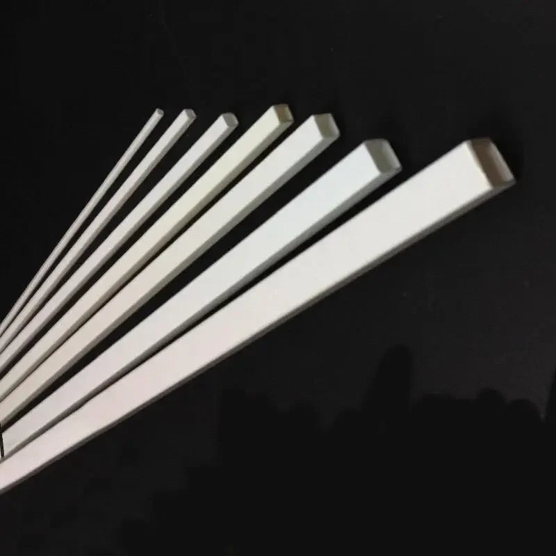 5/10/20Pcs White ABS Plastic Square Tube, Hollow Pipe for Architecture Model Making & DIY Craft, Easy Cut Building Material