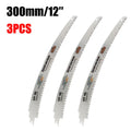 SK5 Japanese Teeth Reciprocating Saw Blades Kit 9/15/18 Inch 6TPI Curved Edge Saw Blades For Wood Pruning Cutting Tree Trimming