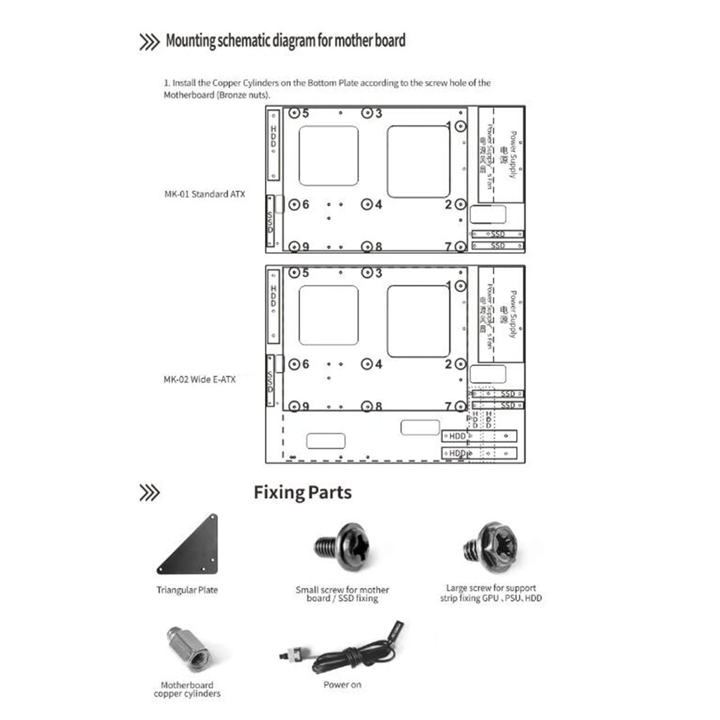 Computer Chassis Frame Accessories Easy to Use Durable Handmade with Parts Stable Motherboard Mine Rack Open Air Case Frame