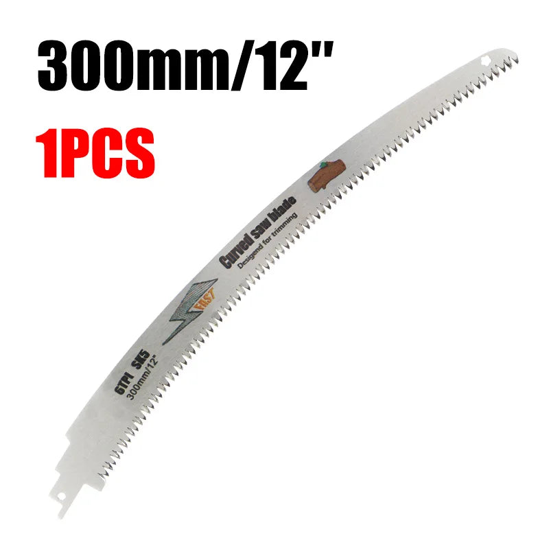 SK5 Japanese Teeth Reciprocating Saw Blades Kit 9/15/18 Inch 6TPI Curved Edge Saw Blades For Wood Pruning Cutting Tree Trimming