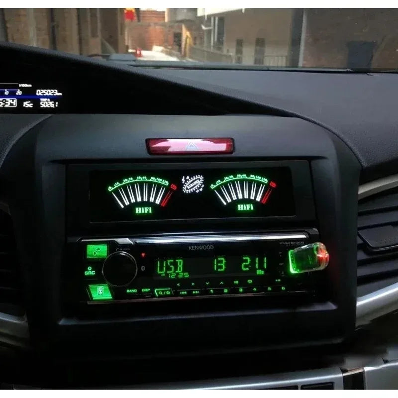 E-Electronic  LED Sound-controlled Music Spectrum Display with Ambient Light Pickup and Atmospheric Rhythm