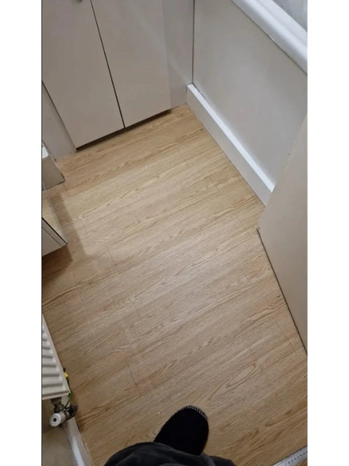 40CM Self-adhesive Waterproof Non-slip Wood Grain Floor Sticker for Living Room Bedroom Modern Style Home Decorate Wall Stickers