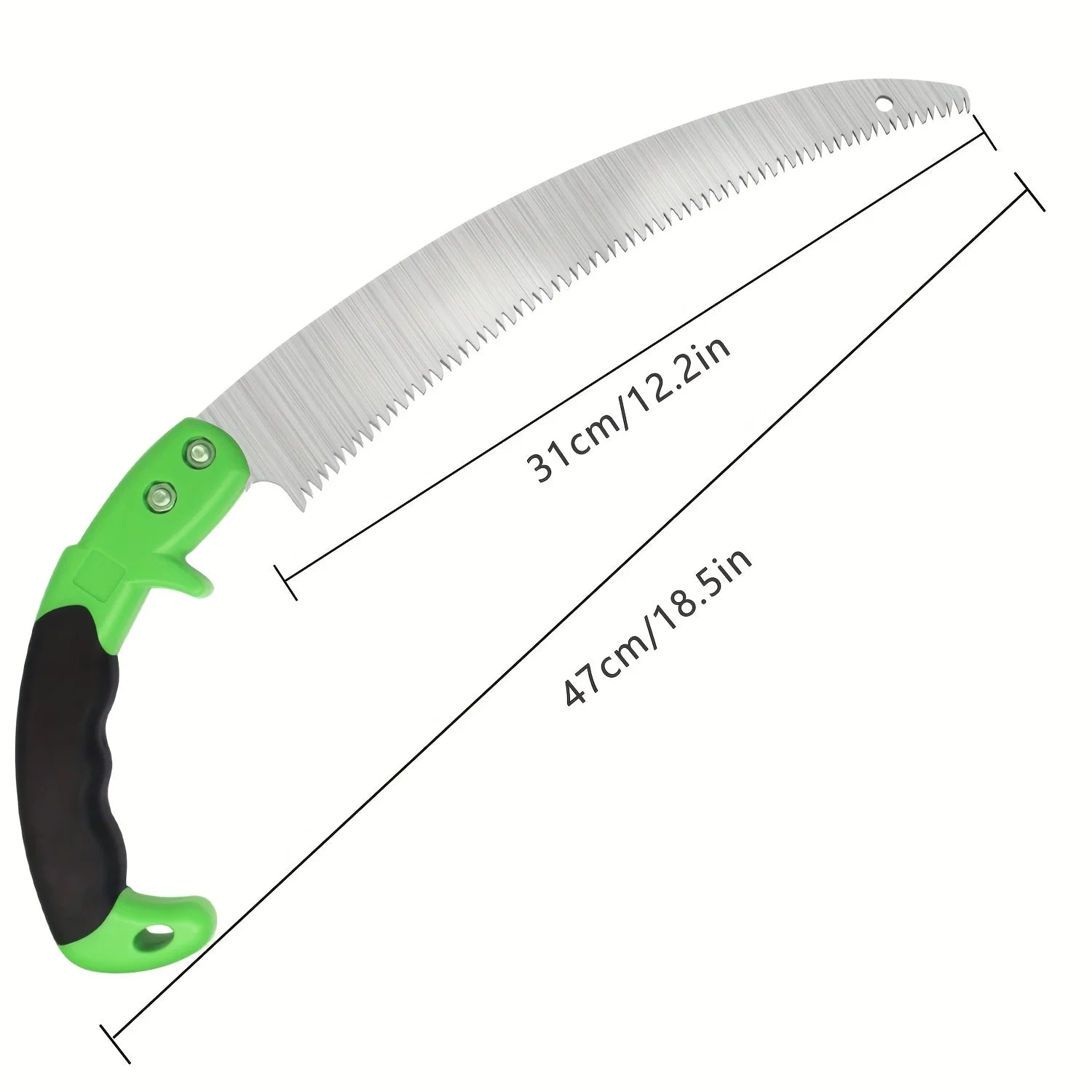 Pruning Saw ( 12" CURVED BLADE) Comfort Handle - Professional Hand Saw - Perfect for Trimming Trees, Plants, Shrubs, Wood, etc.