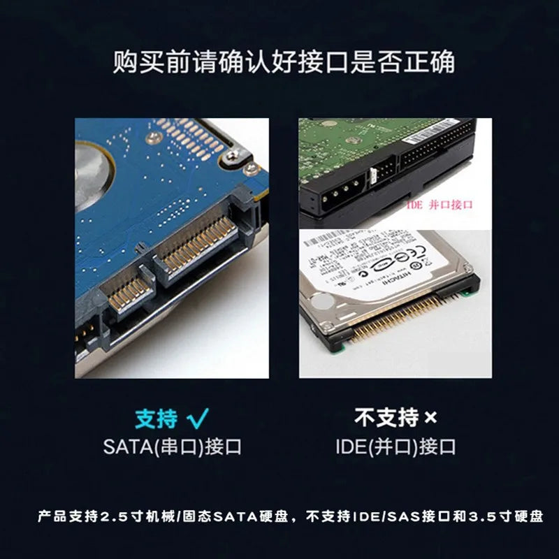Cable Up To 6 Gbps High Speed Laptop Accessories SATA to USB3.0/Type-C Adapter 2 in 1 Usb Computer Cables Connecting Peripherals
