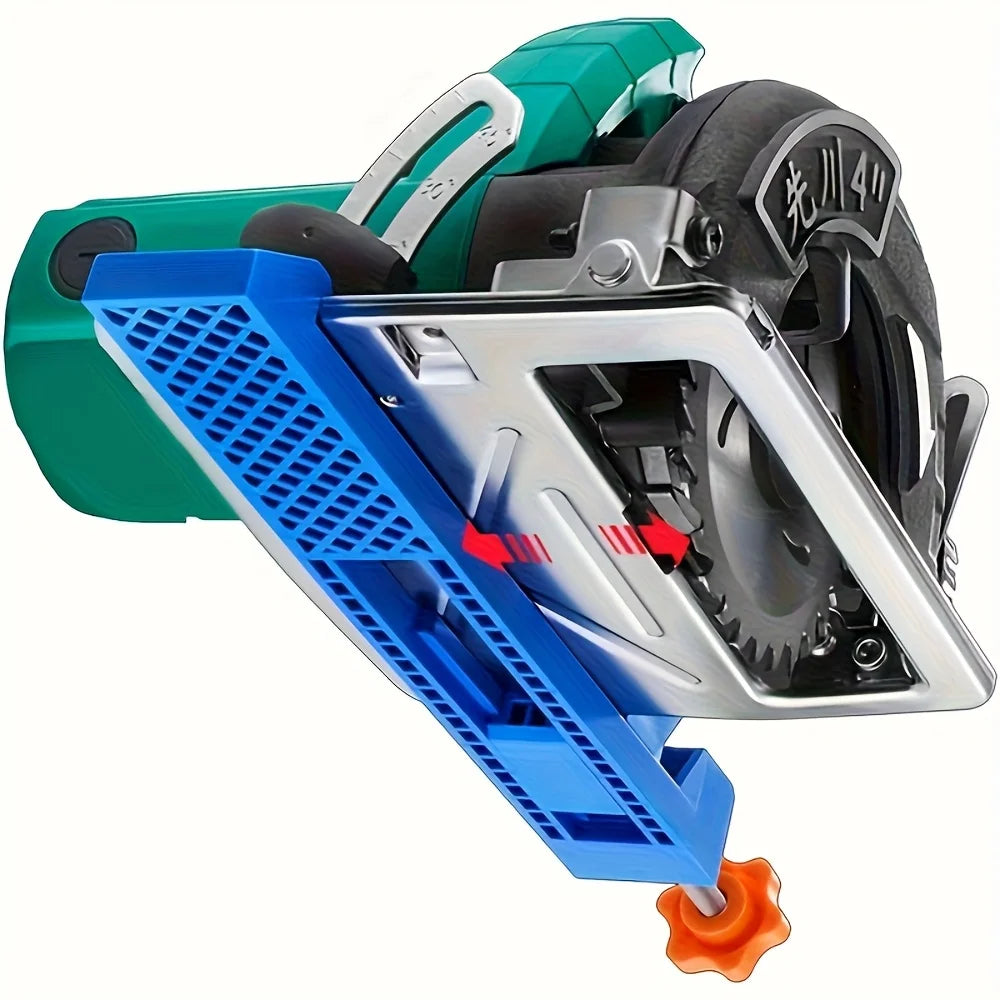 Electric circular saw, equipped with ABS guiding system and adjustable precision cutting mechanism - heavy-duty and durable ABS