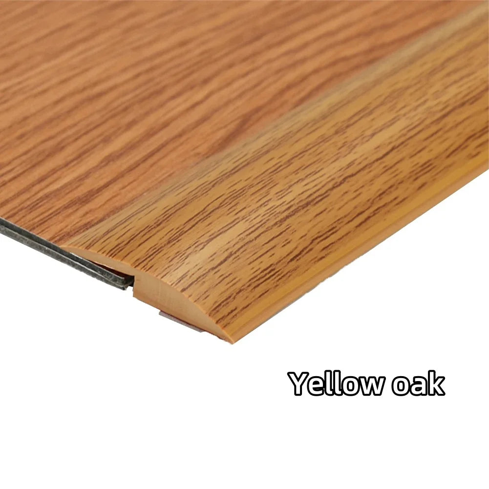 1PC 1m/39.37in Self-Adhesive Floor Transition Strip, Flexible Wood Grain Design Edging for Carpet, Laminate&Floors, Threshold