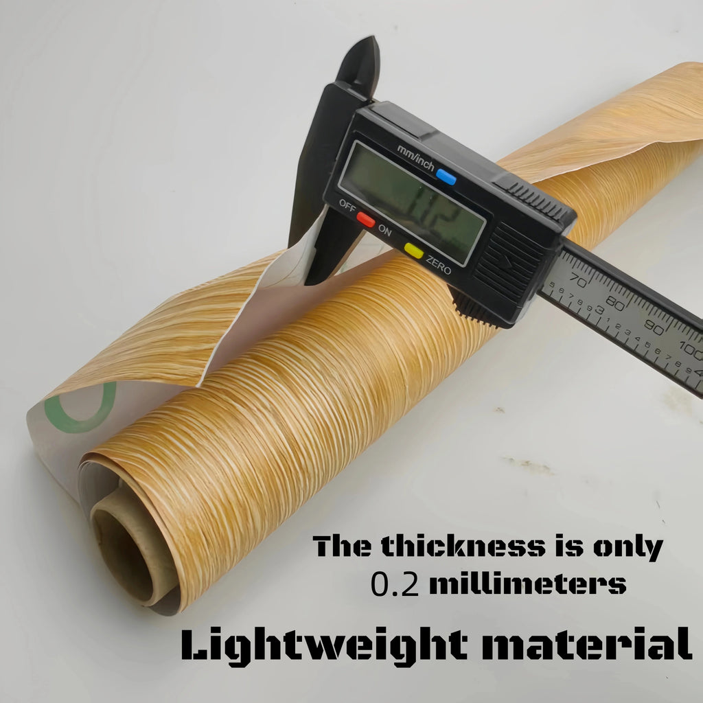 1Roll Peel and Stick Floor sticker Natural Wood Grain Appearance Self Adhesive Scratch Prevention Suitable for Kit