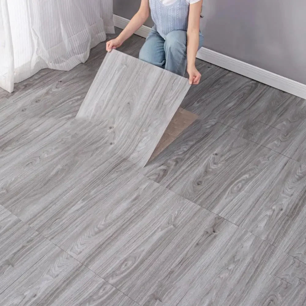 Wear-resistant Self-adhesive Wood Grain Floor Sticker Thickened Non-Slip Floor Wallpaper PVC Waterproof Wall Sticker