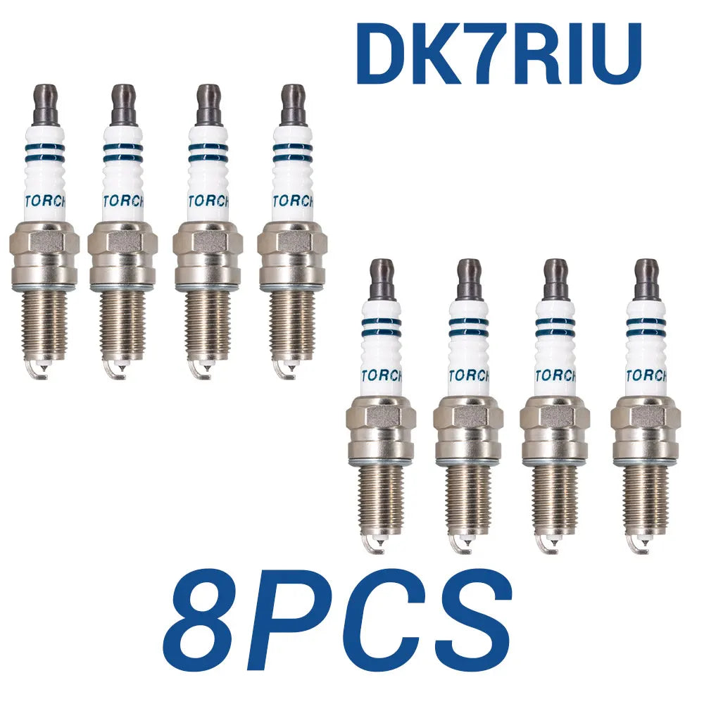 2-8PCS Iridium Spark Plugs Torch DK7RIU Replace for DCPR7EI YR7DP DENSO IXU22 Fit for JAC YUEYUE 1.0 2017-2018 DAK10A Auto Parts