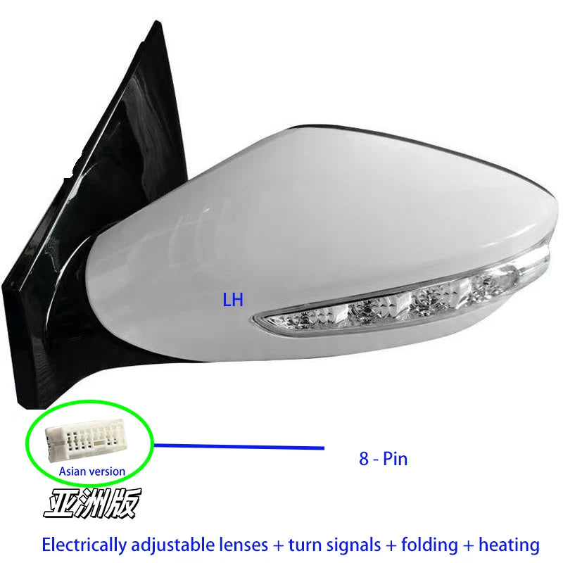 For Hyundai SONATA 2011-2013 Auto parts Electric With turn signal  rearview mirror 5-9-wire assembly OE87610-3S440 87610-3S120