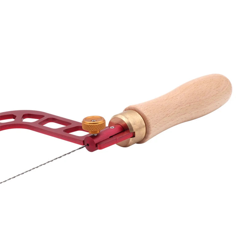 Coping Saw Aluminum Alloy Frame Curve Saw Woodworking Wire Saw with Diamond Wire for Jade Stone Ceramic Glass Wood Metal Cutting