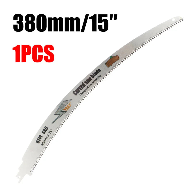 SK5 Japanese Teeth Reciprocating Saw Blades Kit 9/15/18 Inch 6TPI Curved Edge Saw Blades For Wood Pruning Cutting Tree Trimming