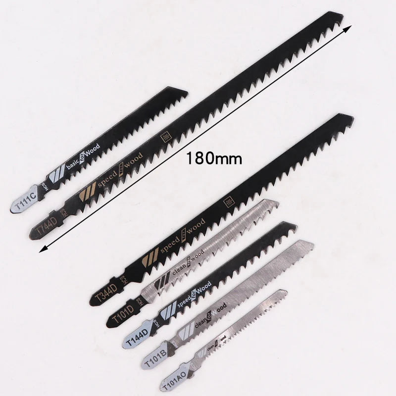 10 Pcs T744D 180mm Jigsaw Blades for Wood Cutting – Precision Curved & Straight Cuts for Wood, Plywood & MDF