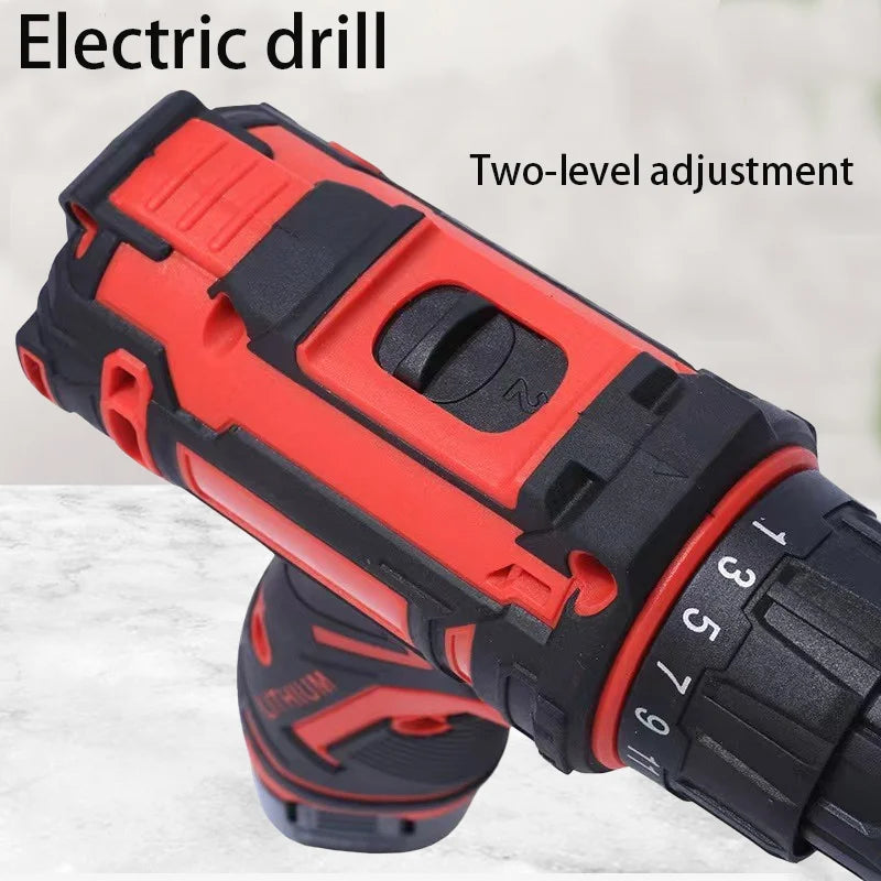 Electric Drill 16.8V Cordless Drill Electric Screwdriver Mini Wireless Power Driver DC Lithium-Ion Battery