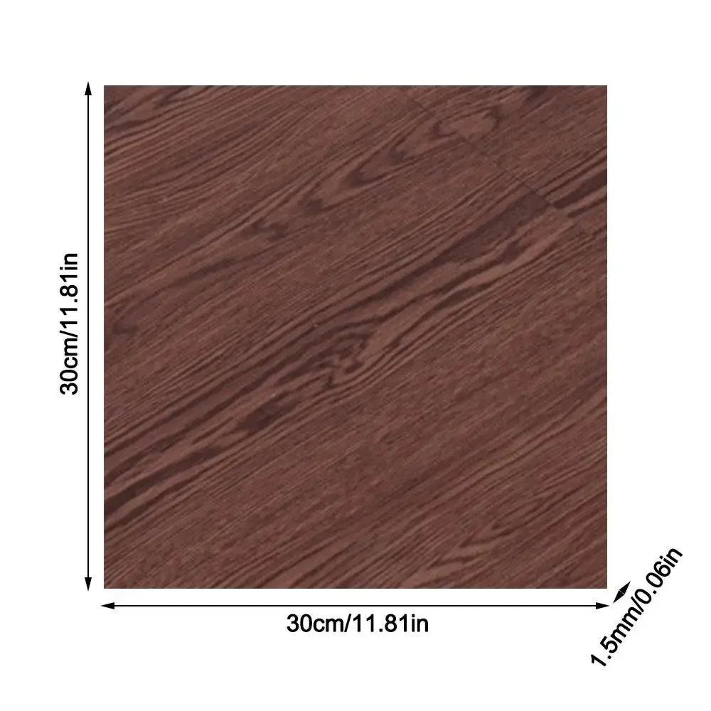 Wear-resistant Self-adhesive Wood Grain Floor Sticker Thickened Non-Slip Floor Wallpaper PVC Waterproof Wall Sticker